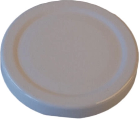 Capac filetat TWIST 63 mm alb (10 buc.)