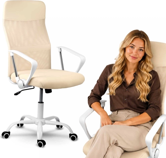 Scaun de birou ergonomic rotativ Sofotel Tamar cu microplasă