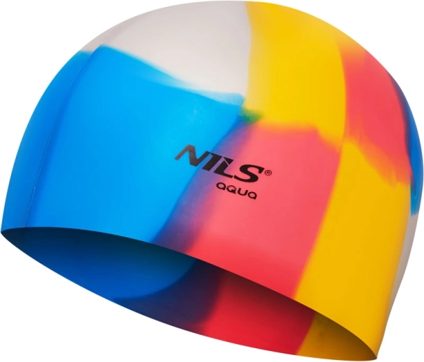 Căciulă de înot din silicon NILS Aqua NQC Multicolor
