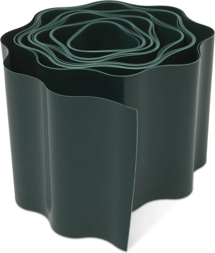 Bordură din plastic pentru gazon, 6 m, verde