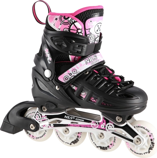 Patine 4 în 1 Nils Extreme roz – M (35-38)