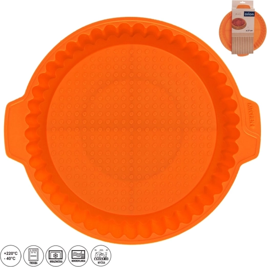 Formă de silicon pentru prăjitură Ø 27 cm, portocalie