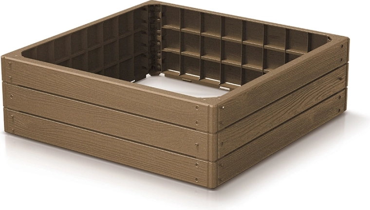 Strat înălțat pentru grădină BASE WOODY ECO WOOD 75,6 × 75,6 × 25 cm – naturo eco