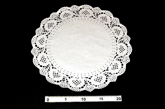 Dantelă de hârtie pentru tort, 32 cm, 8 buc.