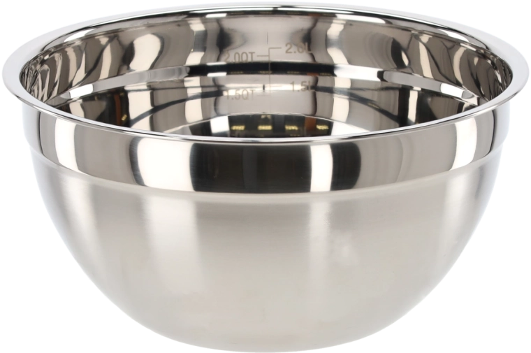Bol din oțel inoxidabil cu măsură interioară 20 cm, 2,8 l cu capac