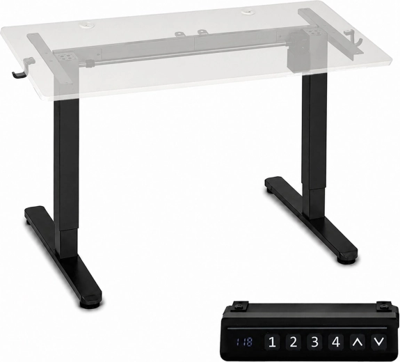 Cadru de birou ModernHome reglabil electric pe înălțime 72–118 cm, negru