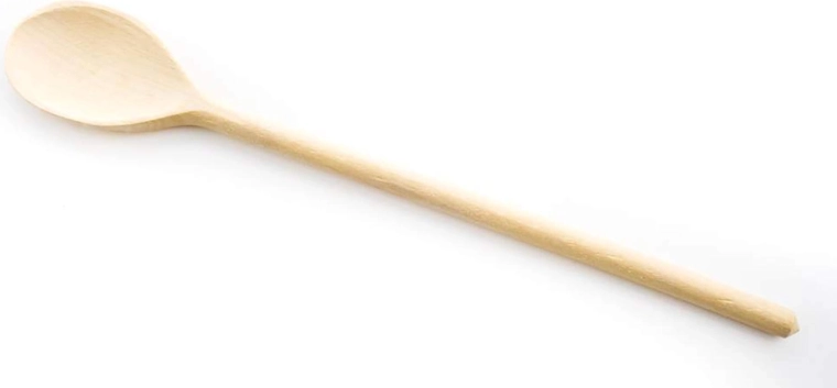 Lingură ovală din lemn BRILLANTE 30 cm