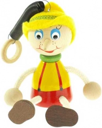 Pinocchio cu pălărie pe arc