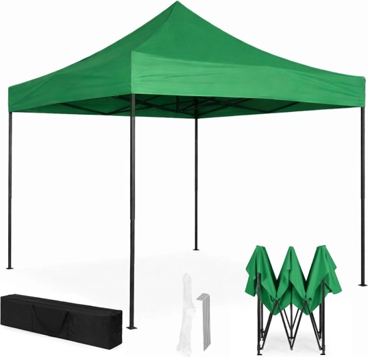 Cort de grădină pentru petreceri automat 3 × 3 m, verde, MultiGarden