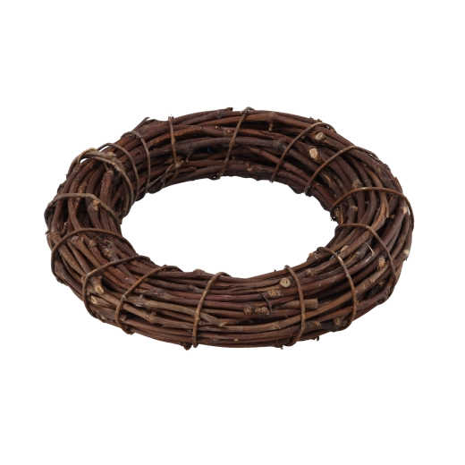 Coroană împletită naturală din crenguțe 50 × 9 cm