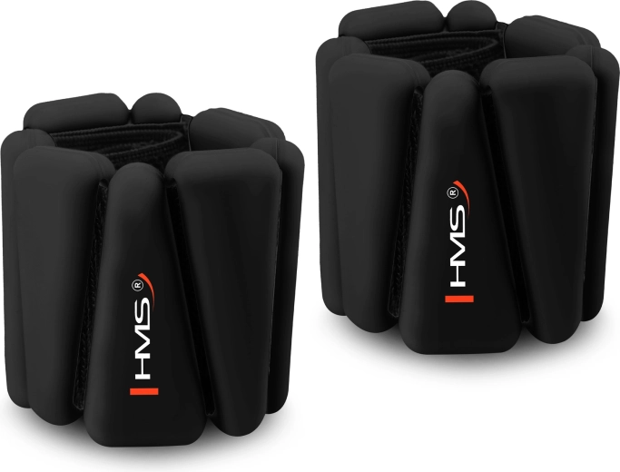 Greutăți din silicon pentru încheieturi și glezne HMS SNK01 2 × 0,5 kg – negre