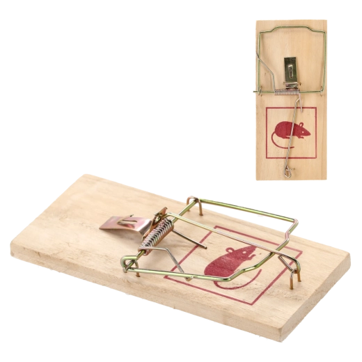 Capcană din lemn pentru șoareci și șobolani 17,5 × 8 cm