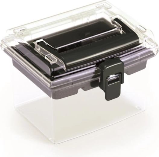 Organizator din plastic cu capac PROSPERPLAST NUF HIGH, negru