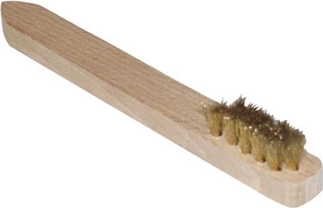 Perie de sârmă MAZÁČEK, din alamă, 3 rânduri, mică, diametrul sârmei 0,15 mm