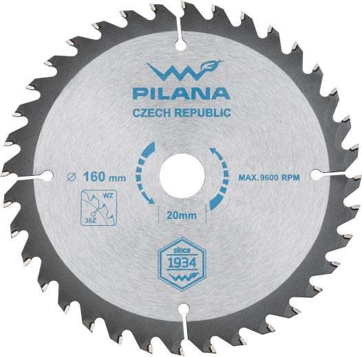 Disc de ferăstrău PILANA SK 160 mm, 36 dinți, WZ, carbură