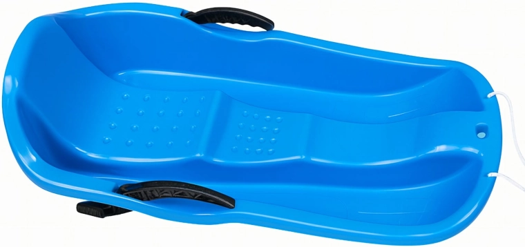 Săniuțe plastice pentru copii, cu frâne și coardă de tragere