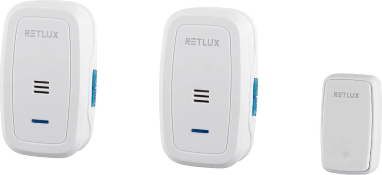 Sonerie fără fir RETLUX cu 2 receptoare și 1 buton