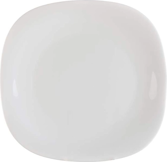 Farfurie desert Parma 20 × 20 cm sticlă albă