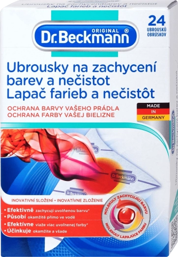 Dr. Beckmann captator de culori și impurități din microfibră 24 buc.