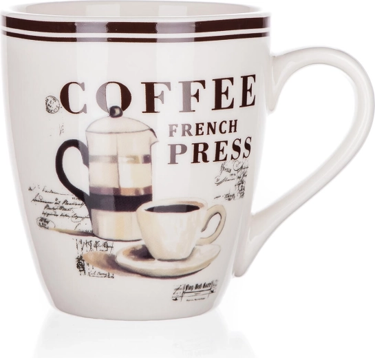 Cană din ceramică pentru espresso 240 ml albă