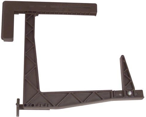 Suport reglabil pentru jardiniere HERKULES pentru balcon 18 × 17 cm, maro