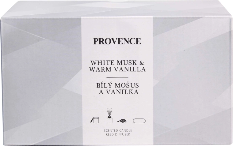 Set cadou Musk Vanilla Provence – lumânare și difuzor