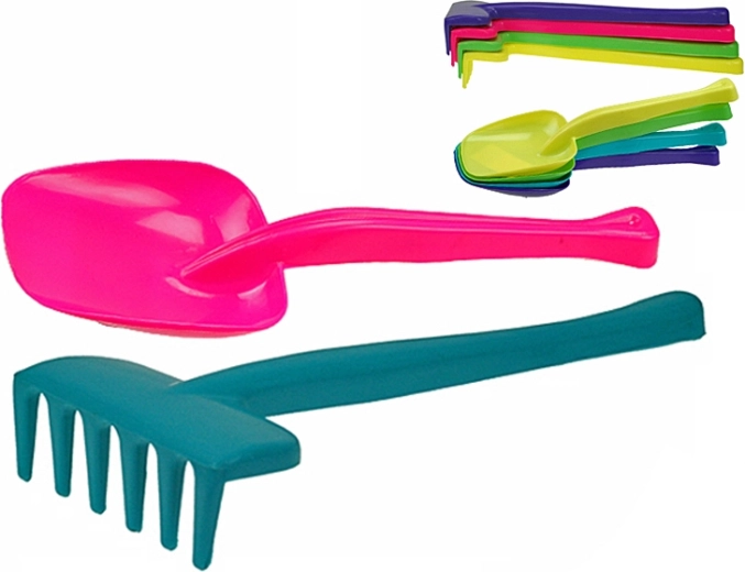 Lopățică și greblă pentru copii 30 cm – 1 buc