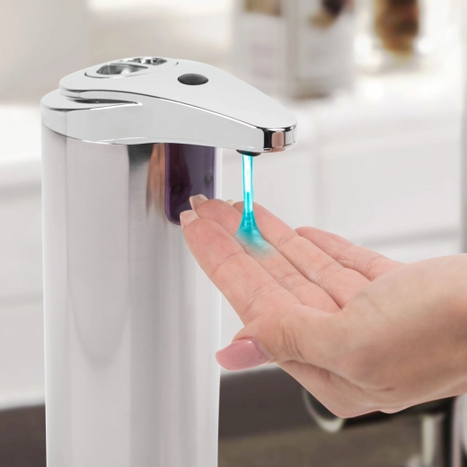 Dozator automat fără atingere pentru săpun, 220 ml, cromat