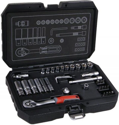 Set chei tubulare 1/4" 36 piese FESTA