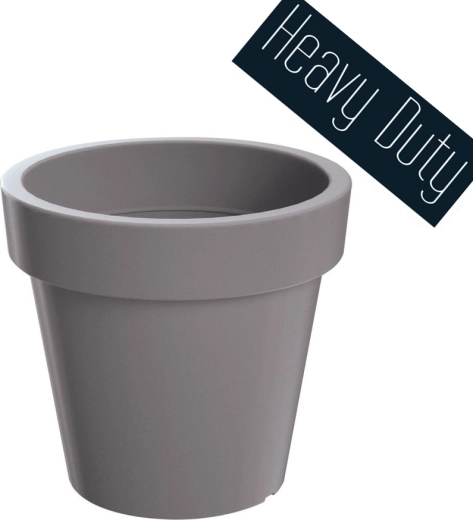 Ghiveci Lexo Round 80 cm – piatră gri