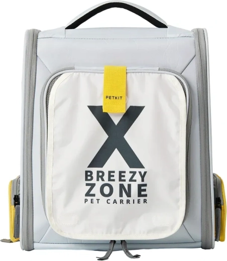 Petkit Breezy X zone transportor tip rucsac pentru animale de companie, gri