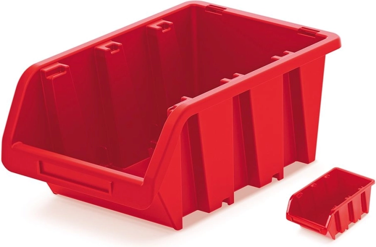 Cutie de depozitare din plastic TRUCK 115×80×60 mm roșie