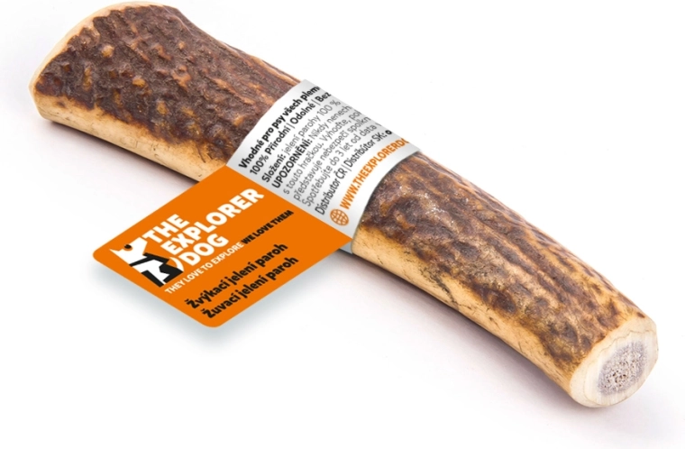 Paroh de cerb de ros pentru câini – dur, mărimea S, Explorer Dog