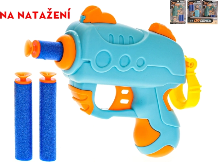 Pistol cu arc pentru copii cu țintă și 3 cartușe din spumă