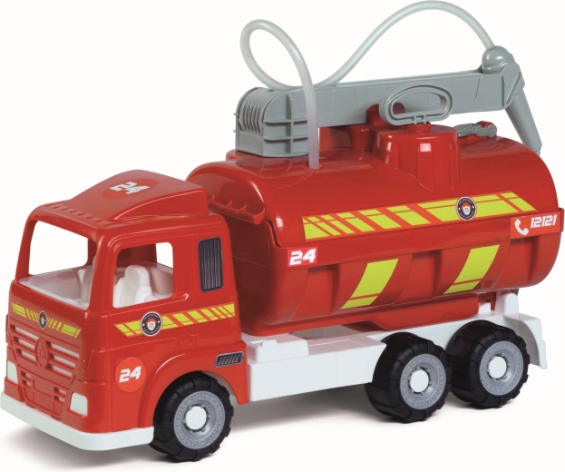 Androni camion de pompieri cu pompă de apă și roți cauciucate, 52 cm