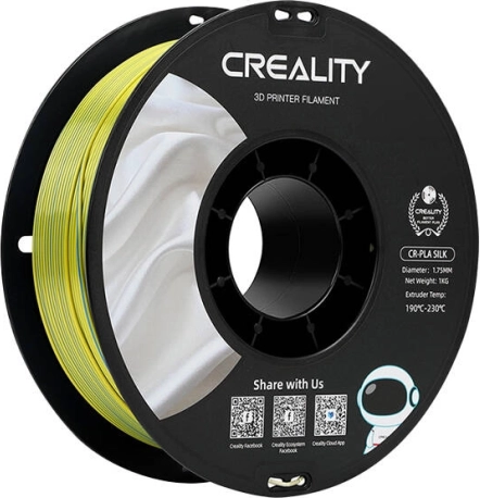 Filament CR-Silk PLA CREALITY galben-albastru 1,75 mm