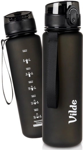Sticlă de apă Vilde neagră 650 ml