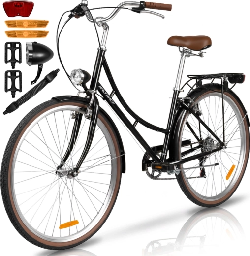 Bicicletă de oraș pentru femei Avilo black