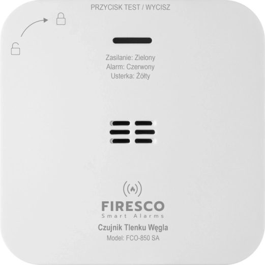 Detector autonom de monoxid de carbon Firesco FCO-850 SA (durată de viață 10 ani)