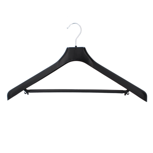 Umeraș lat pentru costum bărbați cu bară transversală 50 cm, negru