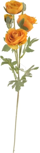 Floare artificială ranunculus galben 66 cm