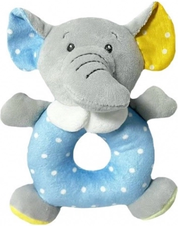 Zornăitoare elefant colorat 18 cm