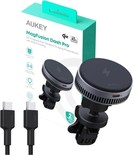 Suport auto magnetic Aukey MagFusion Dash Pro cu răcire activă