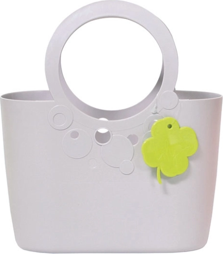Geantă stilată din plastic LILY, liliachie deschisă 6,4 l