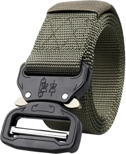 Curea tactică din nylon cu cataramă Quick Release, verde