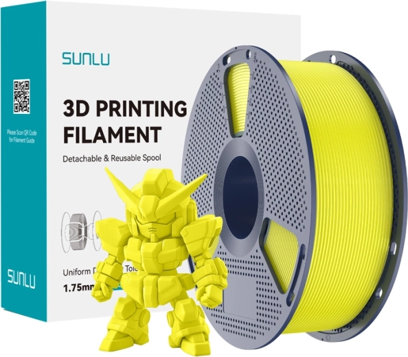 Filament Sunlu PLA+ 2.0 galben 1,75 mm
