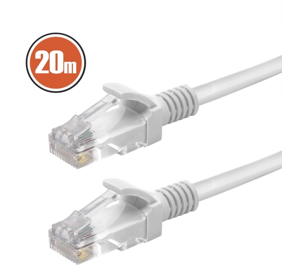 Cablu patch de rețea Cat.5e, 20 m, gri