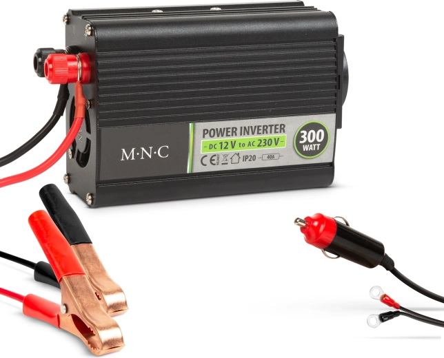 Invertor auto de tensiune de la 12 V la 230 V, 300 W