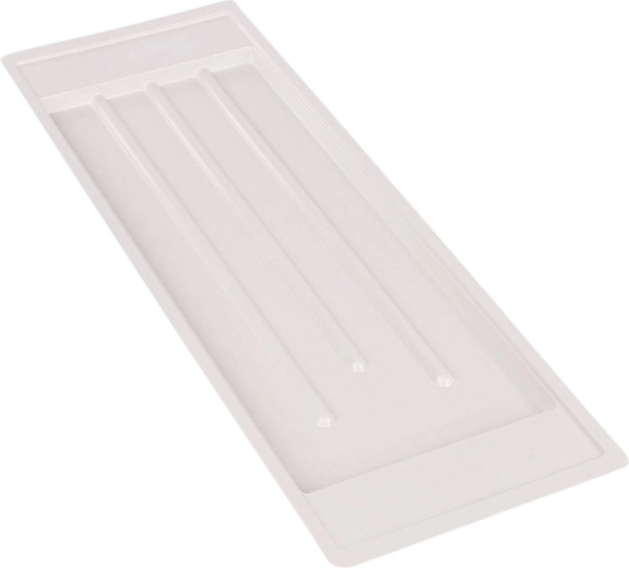 Metpol tavă de scurgere albă 59,5 × 20 cm pentru scurgător de vase pe două niveluri 60 cm