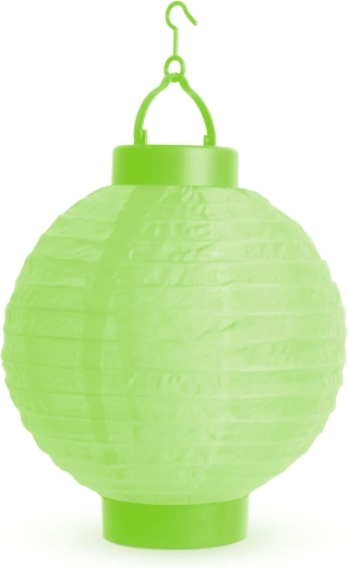 Lampion LED verde cu lumină albă